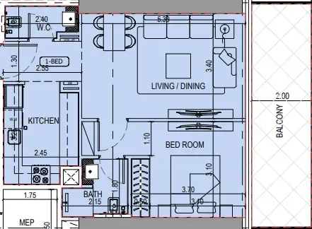 Binghatti Binghatti Sky Terraces floor plan