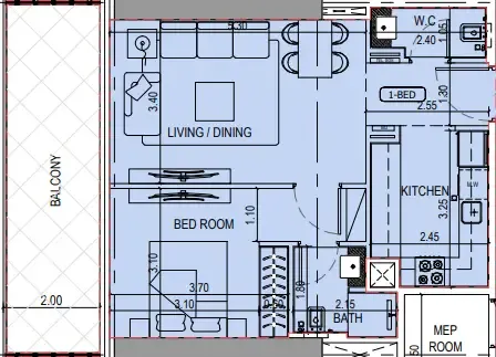 Binghatti Binghatti Sky Terraces floor plan
