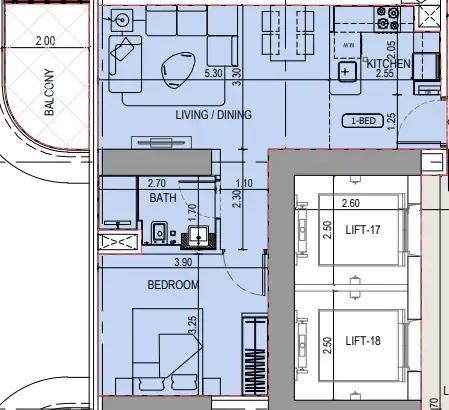 Binghatti Binghatti Sky Terraces floor plan