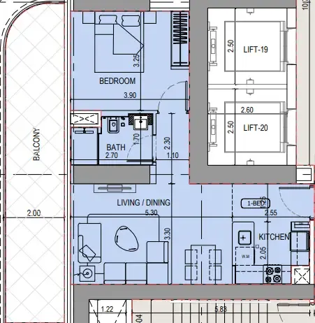Binghatti Binghatti Sky Terraces floor plan