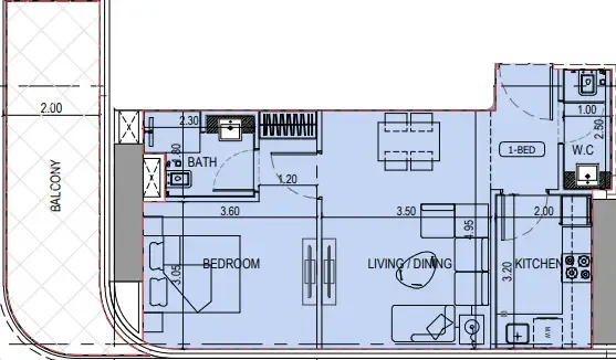 Binghatti Binghatti Sky Terraces floor plan