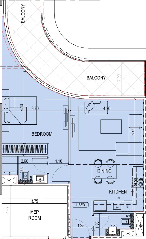 Binghatti Binghatti Sky Terraces floor plan