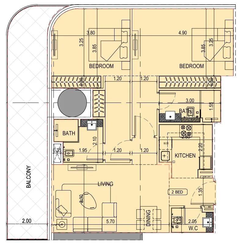 Binghatti Binghatti Sky Terraces floor plan