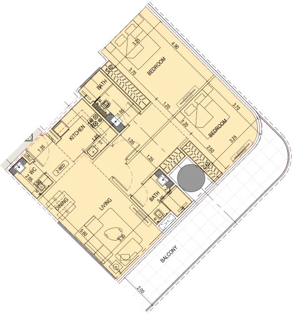 Binghatti Binghatti Sky Terraces floor plan