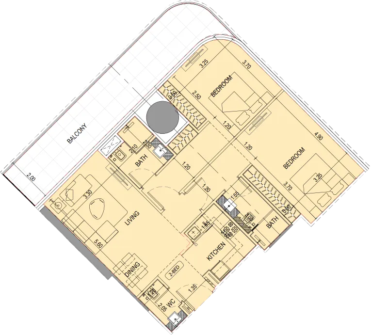 Binghatti Binghatti Sky Terraces floor plan
