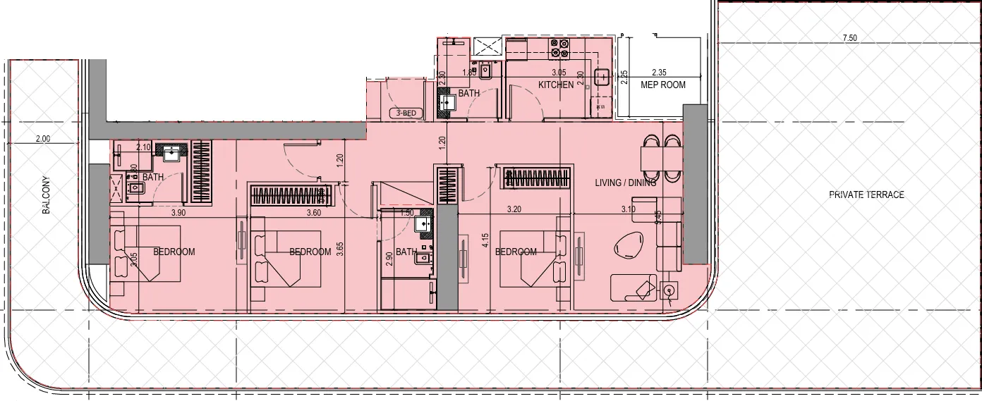 Binghatti Binghatti Sky Terraces floor plan