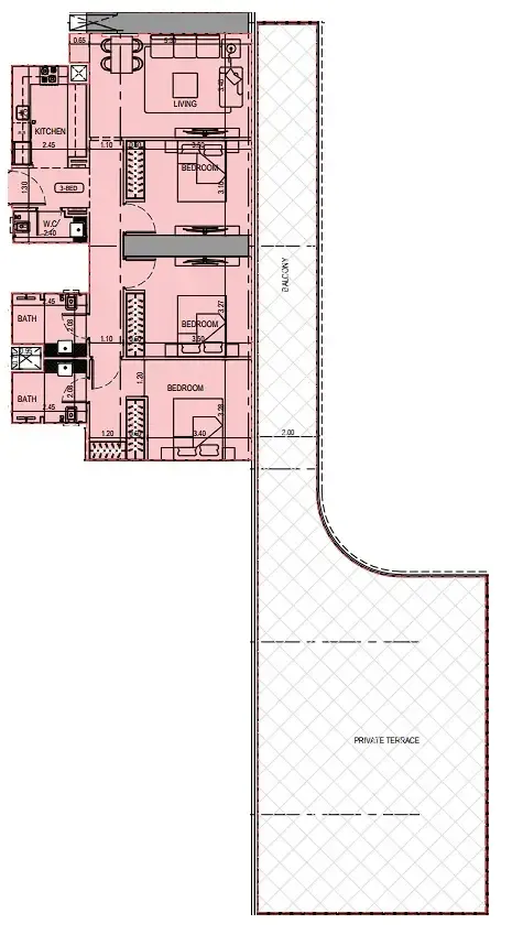Binghatti Binghatti Sky Terraces floor plan