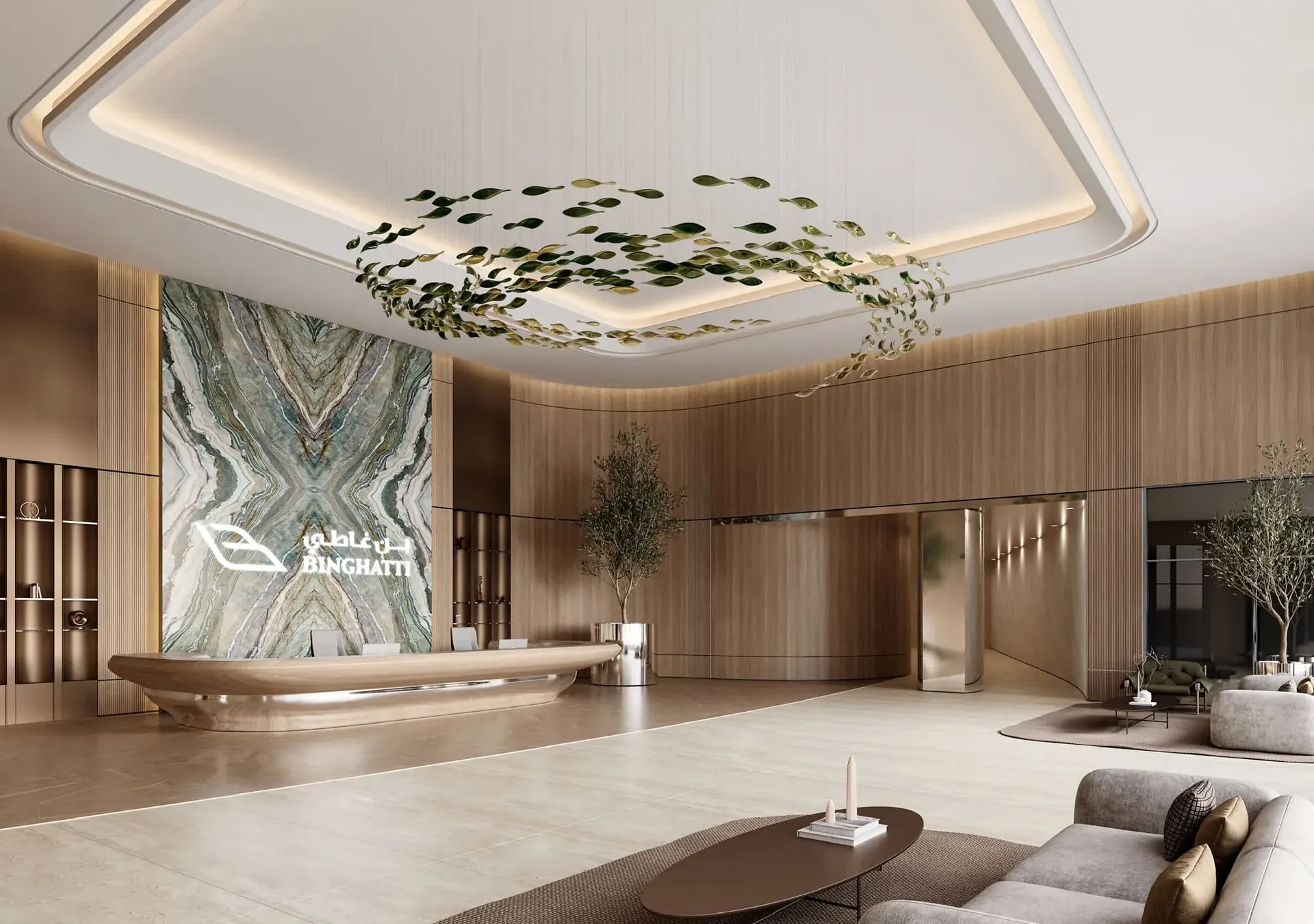 Lobby at Binghatti Sky Terraces in Dubai
