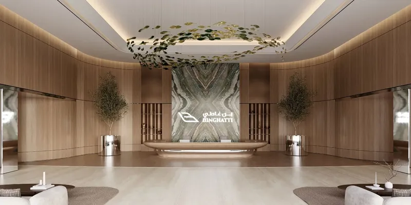 Lobby at Binghatti Sky Terraces in Dubai