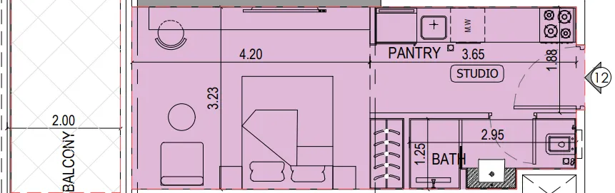 Binghatti Binghatti Sky Terraces floor plan