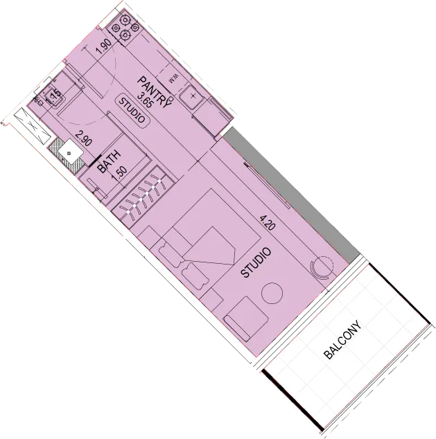 Binghatti Binghatti Sky Terraces floor plan
