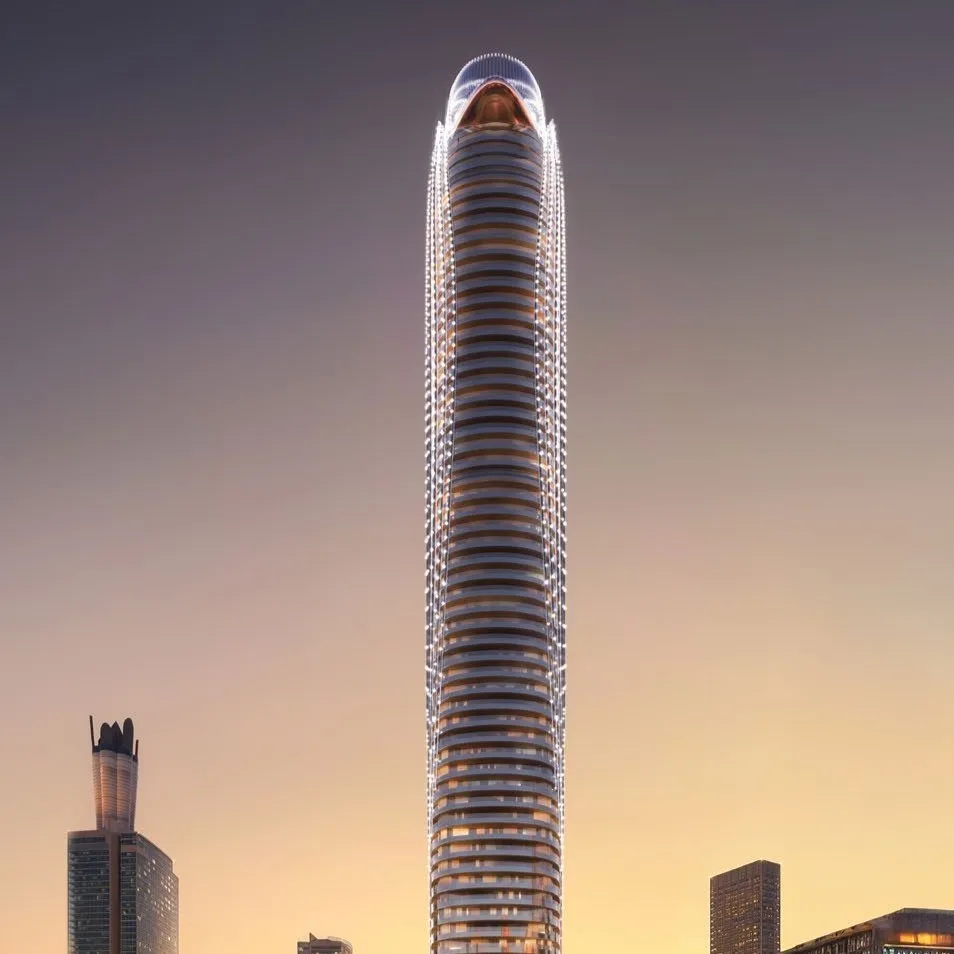 Exterior at Binghatti Skyblade in Downtown Dubai Dubai