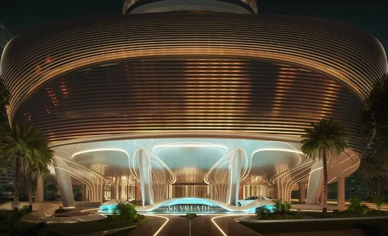 Exterior at Binghatti Skyblade in Downtown Dubai Dubai