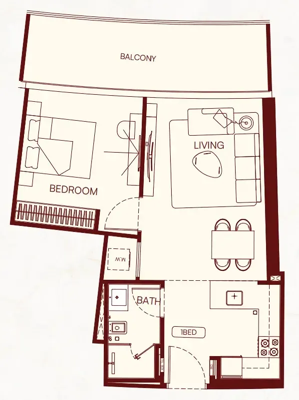 Binghatti Binghatti Skyflame floor plan