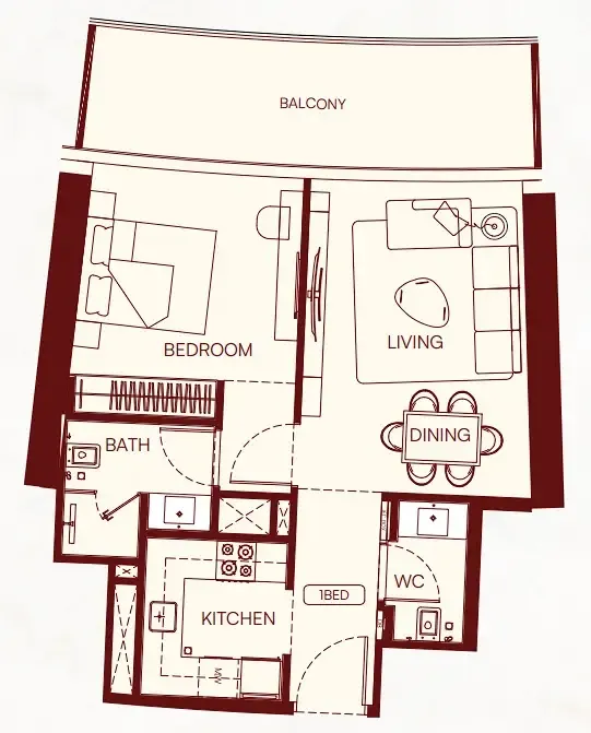Binghatti Binghatti Skyflame floor plan