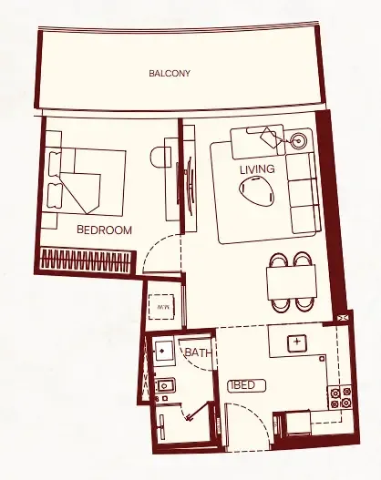 Binghatti Binghatti Skyflame floor plan
