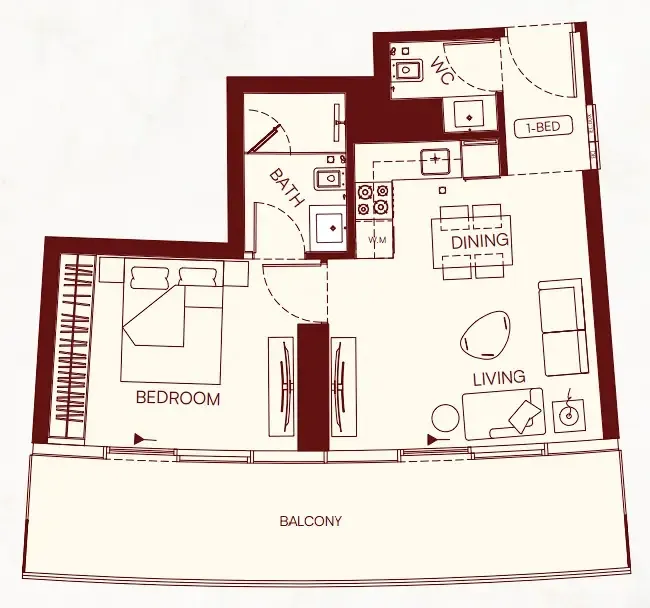Binghatti Binghatti Skyflame floor plan