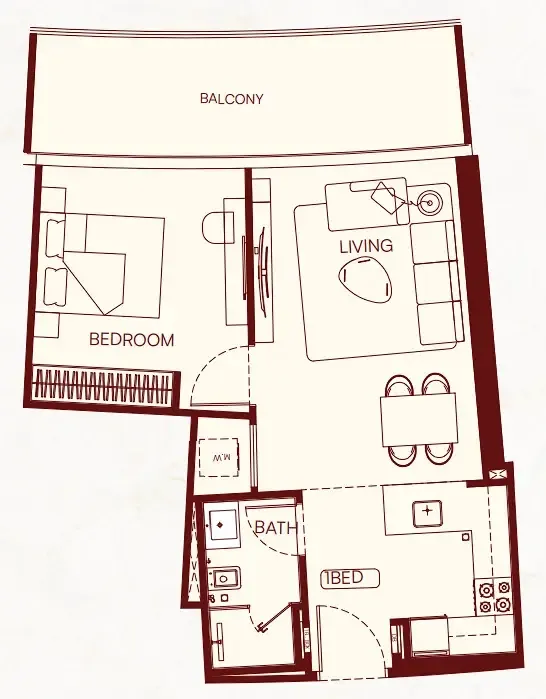 Binghatti Binghatti Skyflame floor plan