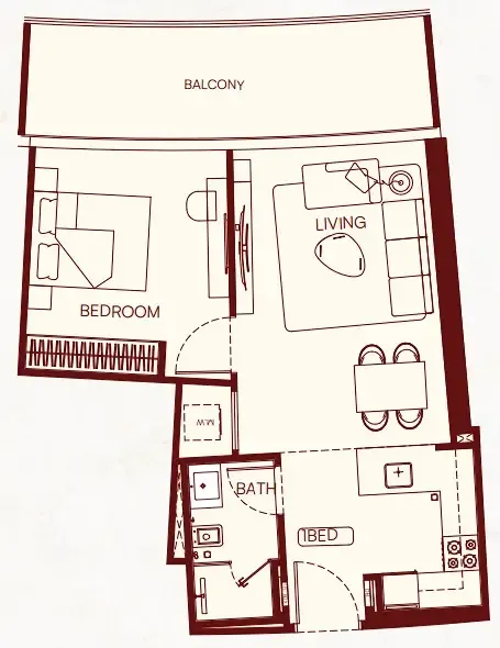 Binghatti Binghatti Skyflame floor plan