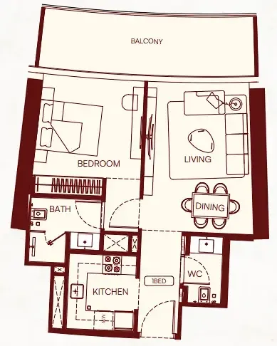 Binghatti Binghatti Skyflame floor plan