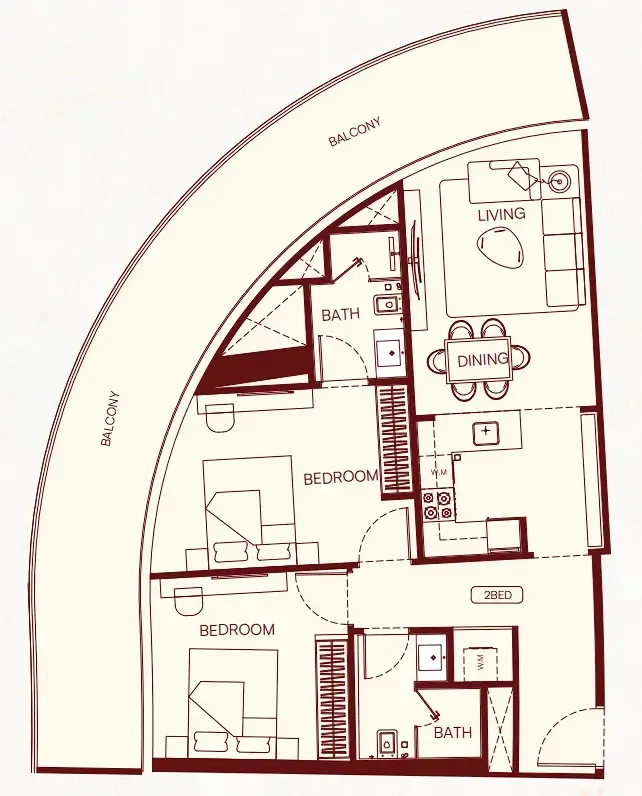 Binghatti Binghatti Skyflame floor plan