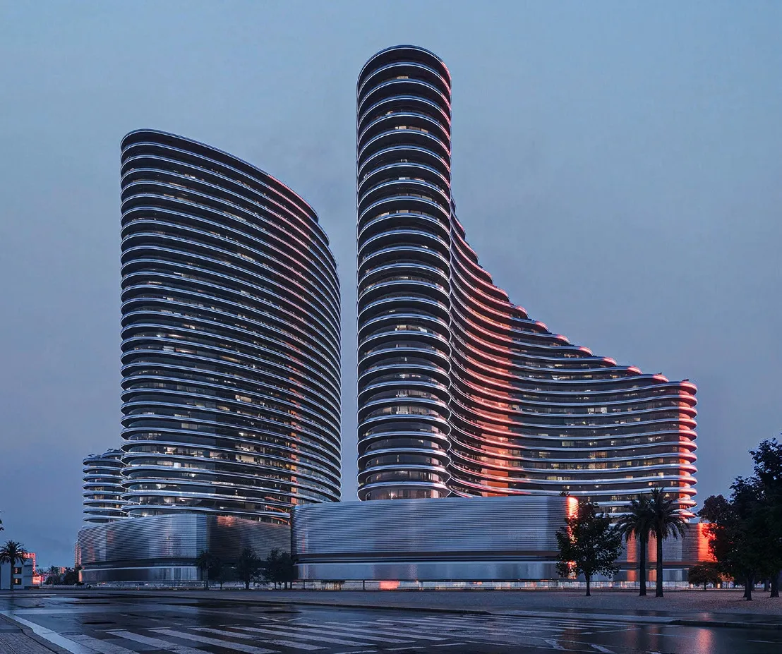 Exterior at Binghatti Skyflame in Majan Dubai