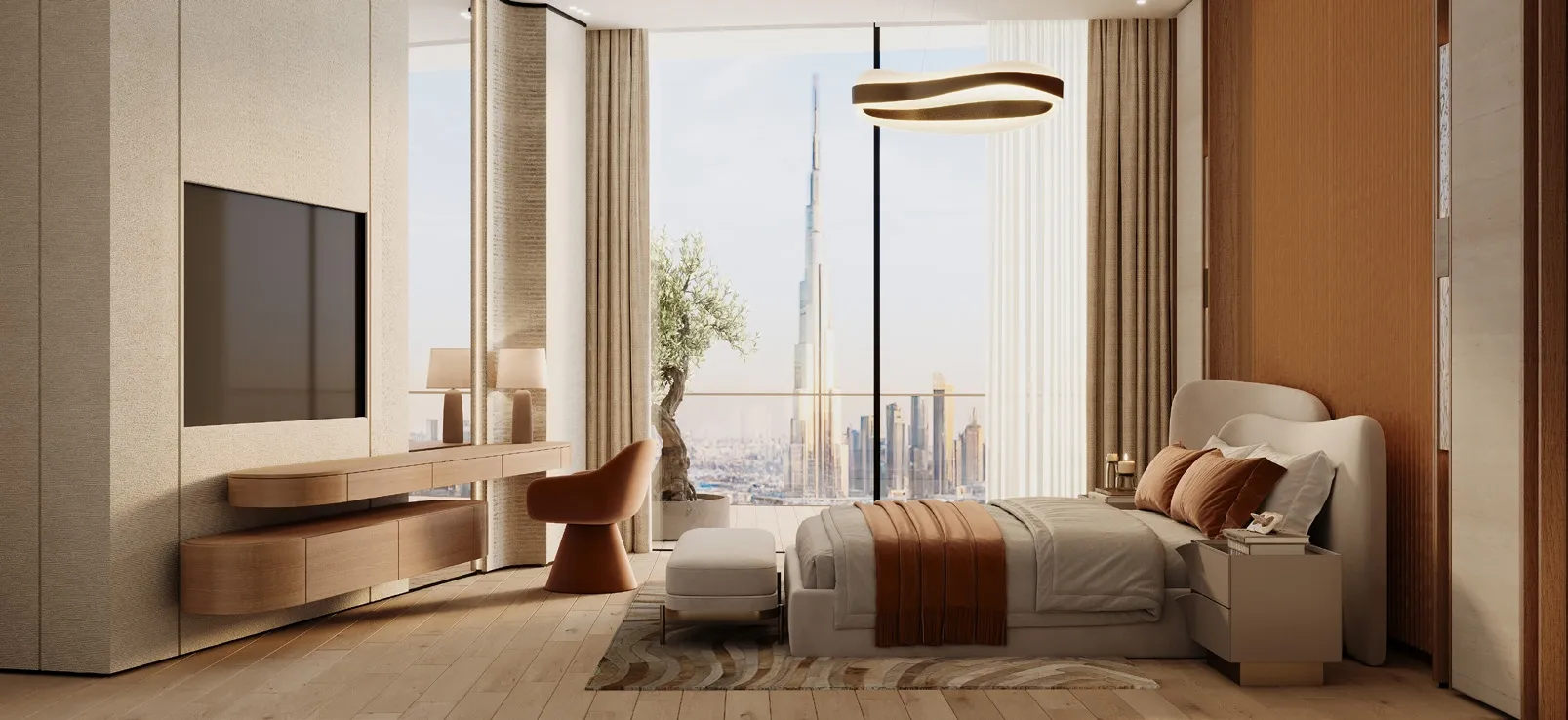 Interior at Binghatti Skyflame in Majan Dubai