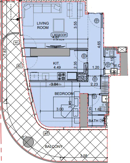 Binghatti Binghatti Skyhall floor plan
