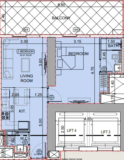 Binghatti Binghatti Skyhall floor plan