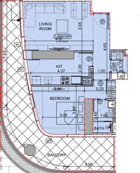 Binghatti Binghatti Skyhall floor plan