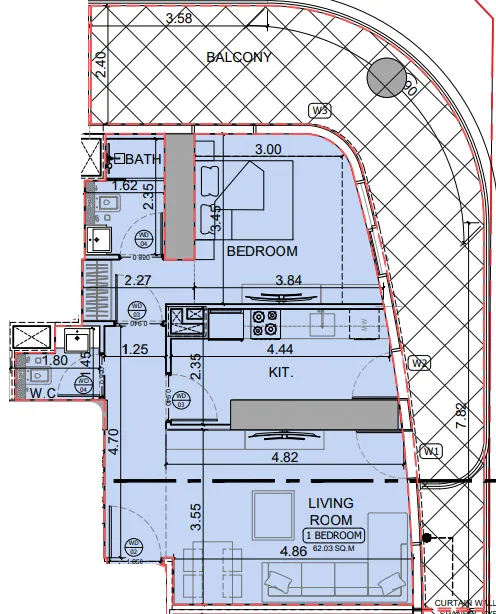 Binghatti Binghatti Skyhall floor plan