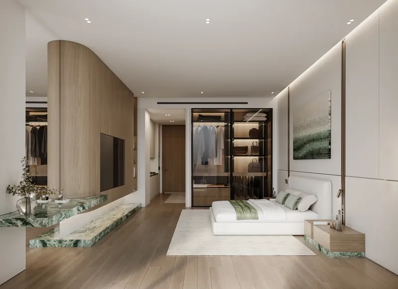 Interior at Binghatti Skyhall in Business Bay Dubai