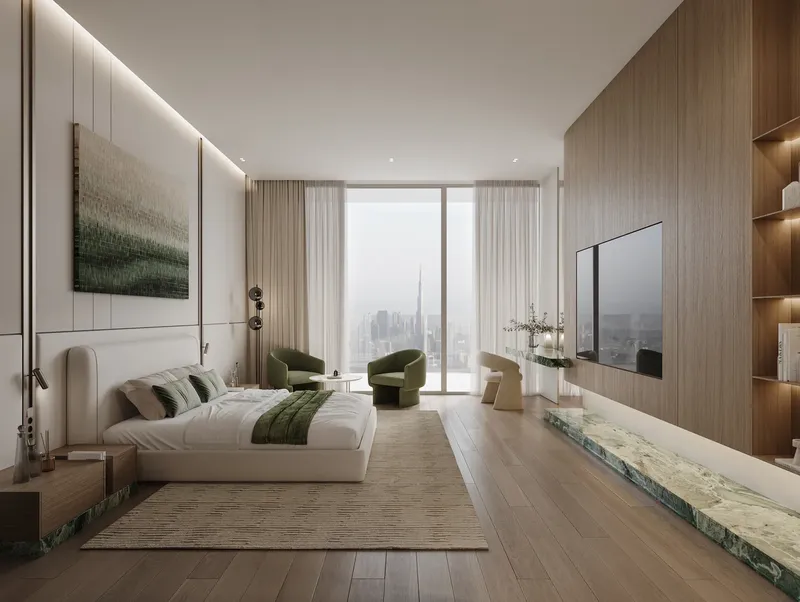 Interior at Binghatti Skyhall in Business Bay Dubai
