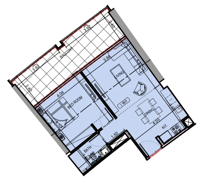 Binghatti Binghatti Skyrise floor plan