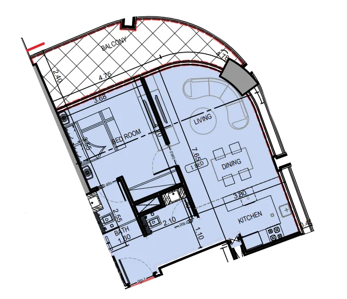 Binghatti Binghatti Skyrise floor plan