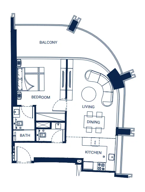 Binghatti Binghatti Skyrise floor plan