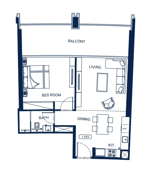 Binghatti Binghatti Skyrise floor plan