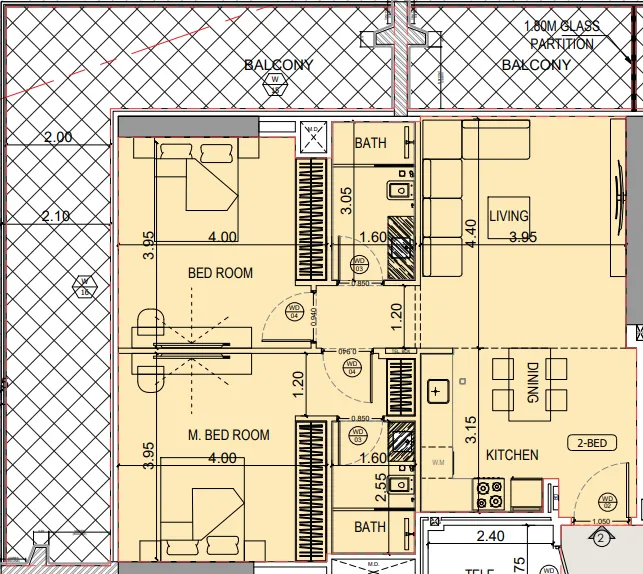 Binghatti Binghatti Starlight floor plan