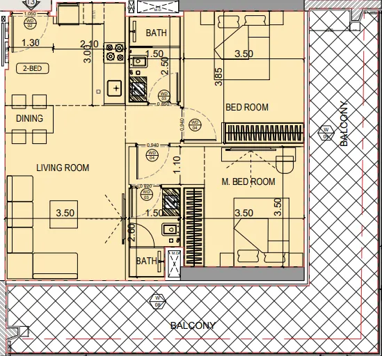 Binghatti Binghatti Starlight floor plan