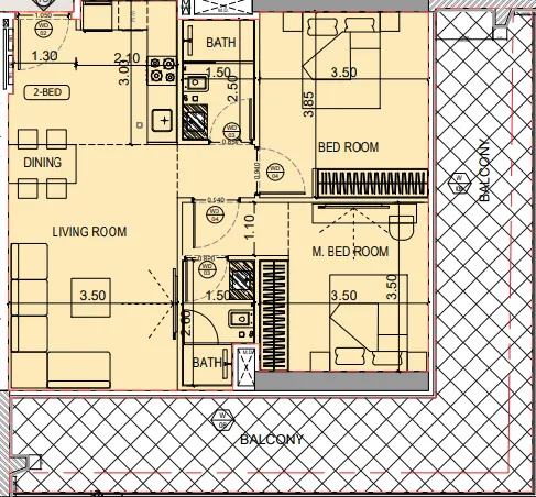 Binghatti Binghatti Starlight floor plan