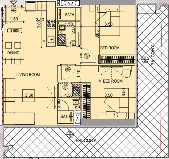Binghatti Binghatti Starlight floor plan