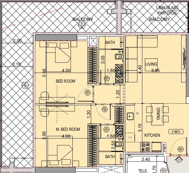 Binghatti Binghatti Starlight floor plan