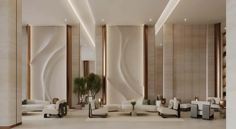 Lobby at Binghatti Starlight in Al Jaddaf Dubai