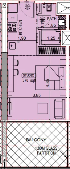 Binghatti Binghatti Starlight floor plan