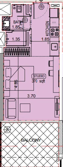 Binghatti Binghatti Starlight floor plan