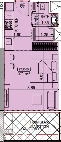 Binghatti Binghatti Starlight floor plan