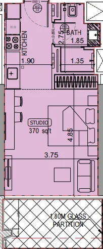 Binghatti Binghatti Starlight floor plan