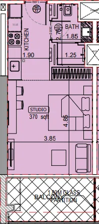 Binghatti Binghatti Starlight floor plan