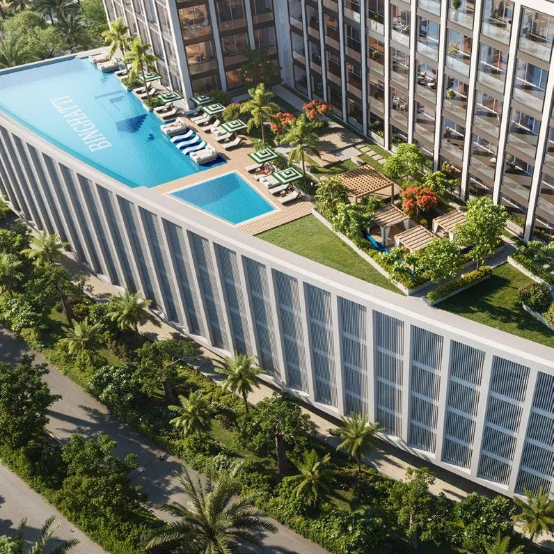 Exterior at Binghatti Titania in Majan Dubai