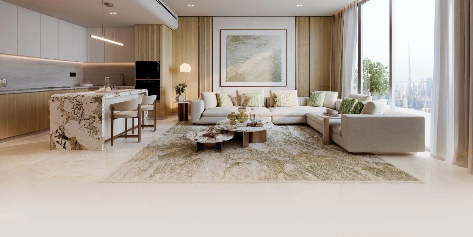 Interior at Binghatti Titania in Majan Dubai